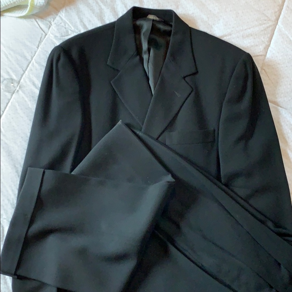 Banana Republic Crepe Cambridge Italian Suit